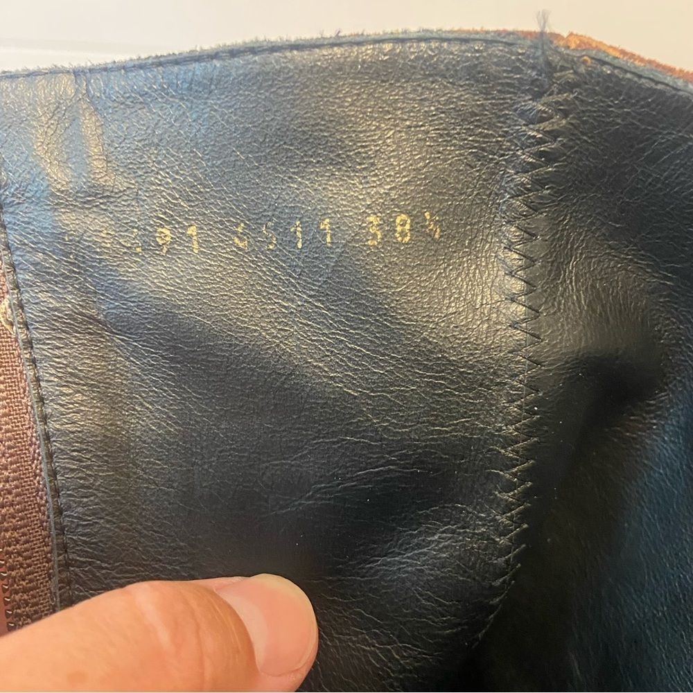 Pon Quintana | Women’s Suede Wedge Size Zip floral Boots Size 38 1/2 - Picture 11 of 12